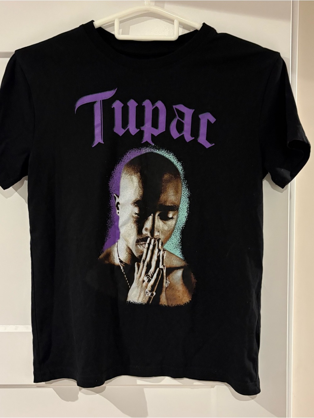 Tupac 2Pac Black Graphic T-shirt tee XS - EUC